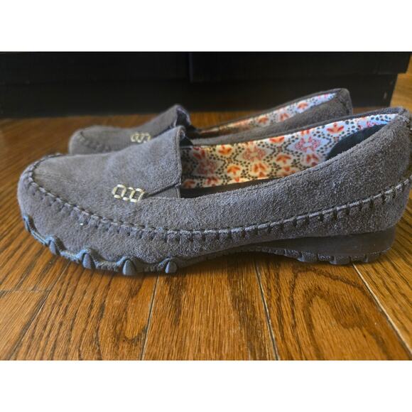 Skechers Relaxed Fit Air-Cooled Memory Foam Brown Suede Slip-On Shoes Size 6.5 - Picture 3 of 11